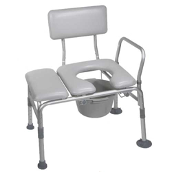 KD Combination Padded Transfer Bench and Commode
